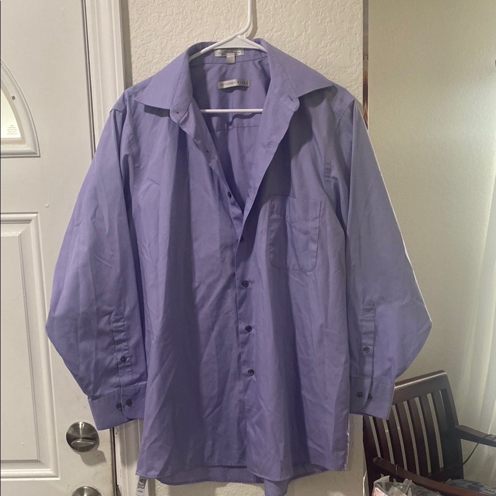 Geoffrey Beene Lavender Shirt - Picture 2 of 7